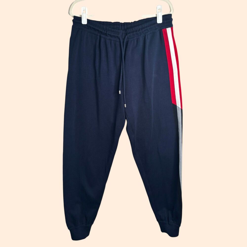 Bally Navy Knit Jogger Pants